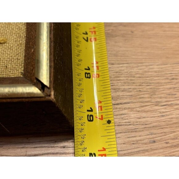 1950s Vintage Framed Garden Gazebo Picture Yarn Art Needle Point 19x15" - Picture 10 of 16